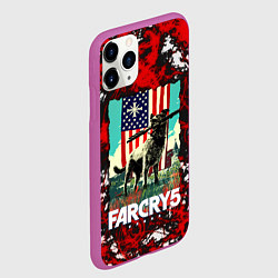 Чехол iPhone 11 Pro матовый Farcry5, цвет: 3D-фиолетовый — фото 2