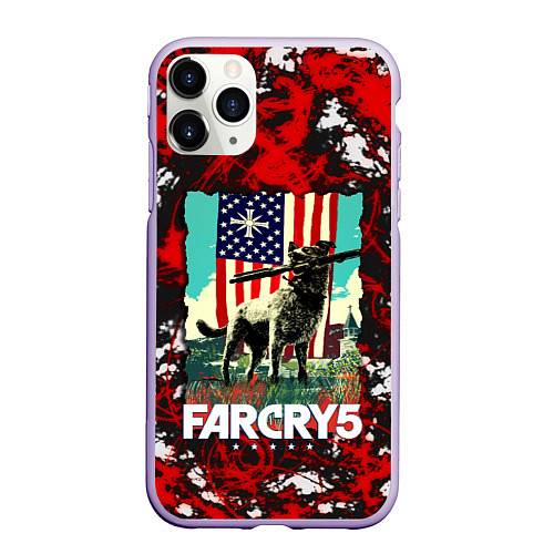 Чехол iPhone 11 Pro матовый Farcry5 / 3D-Светло-сиреневый – фото 1