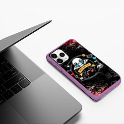 Чехол iPhone 11 Pro матовый The Binding of Isaac ИСААК, цвет: 3D-фиолетовый — фото 2