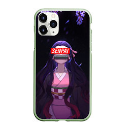 Чехол iPhone 11 Pro матовый SENPAI НЕЗУКО DEMON SLAYER