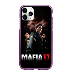 Чехол iPhone 11 Pro матовый Мафиозное братство, цвет: 3D-фиолетовый