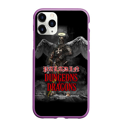 Чехол iPhone 11 Pro матовый Dungeons & Dragons: Palladin / 3D-Фиолетовый – фото 1