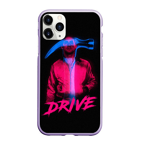 Чехол iPhone 11 Pro матовый DRIVE / 3D-Светло-сиреневый – фото 1