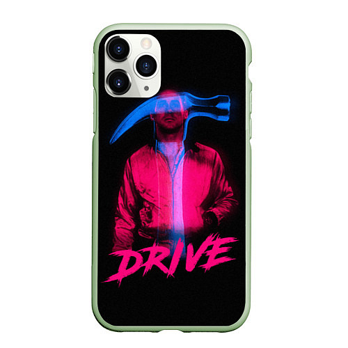 Чехол iPhone 11 Pro матовый DRIVE / 3D-Салатовый – фото 1