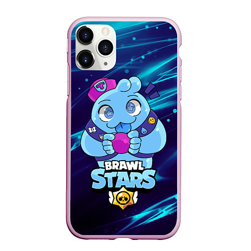 Чехол iPhone 11 Pro матовый SQUEAK BRAWL STARS СКВИК / 3D-Розовый – фото 1