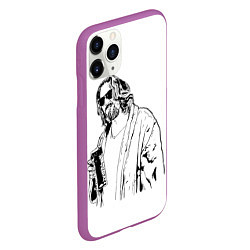 Чехол iPhone 11 Pro матовый Большой Лебовски Big Lebowski, цвет: 3D-фиолетовый — фото 2