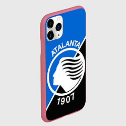 Чехол iPhone 11 Pro матовый FC ATALANTA ФК АТАЛАНТА, цвет: 3D-малиновый — фото 2