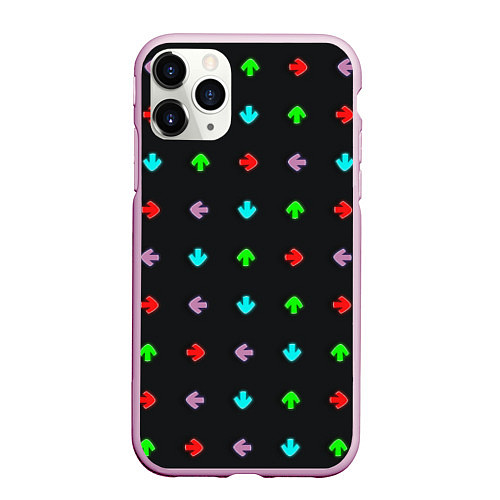 Чехол iPhone 11 Pro матовый Friday night funky arrows / 3D-Розовый – фото 1