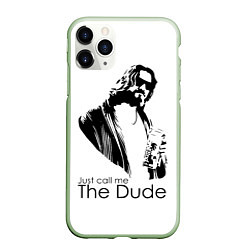 Чехол iPhone 11 Pro матовый Just call me the Dude, цвет: 3D-салатовый
