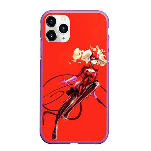 Чехол iPhone 11 Pro матовый Takamaki / 3D-Фиолетовый – фото 1