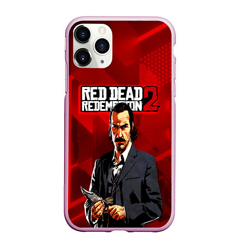 Чехол iPhone 11 Pro матовый Rockstar Games / 3D-Розовый – фото 1