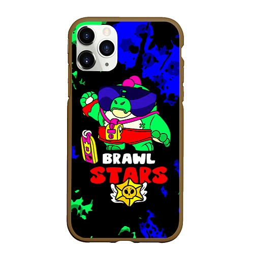 Чехол iPhone 11 Pro матовый Buzz, Базз Brawl Stars / 3D-Коричневый – фото 1