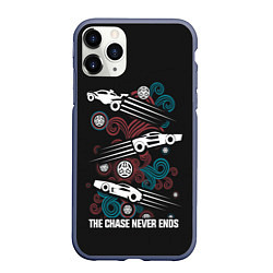 Чехол iPhone 11 Pro матовый The chase never ends