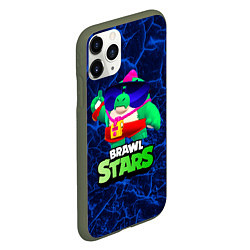 Чехол iPhone 11 Pro матовый Базз Buzz Brawl Stars, цвет: 3D-темно-зеленый — фото 2