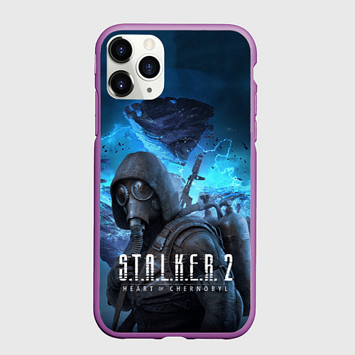 Чехол iPhone 11 Pro матовый Сталкер 2 Сердце Чернобыля DE / 3D-Фиолетовый – фото 1