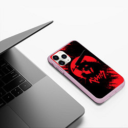 Чехол iPhone 11 Pro матовый BERSERK red краска, цвет: 3D-розовый — фото 2