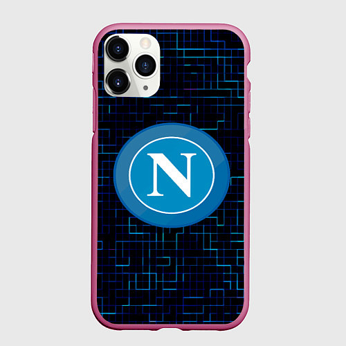 Чехол iPhone 11 Pro матовый Napoli / 3D-Малиновый – фото 1