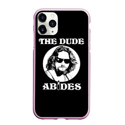 Чехол iPhone 11 Pro матовый The dude ABIDES, цвет: 3D-розовый