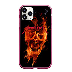 Чехол iPhone 11 Pro матовый Metallica Flame