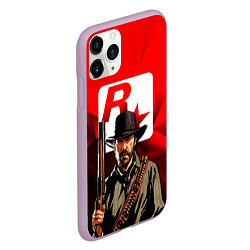 Чехол iPhone 11 Pro матовый ROCK STAR GAME, цвет: 3D-сиреневый — фото 2
