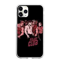 Чехол iPhone 11 Pro матовый Fight Club x Street Fighter, цвет: 3D-белый