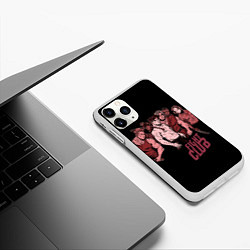 Чехол iPhone 11 Pro матовый Fight Club x Street Fighter, цвет: 3D-белый — фото 2