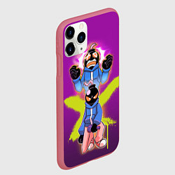 Чехол iPhone 11 Pro матовый Whitty граффити, цвет: 3D-малиновый — фото 2