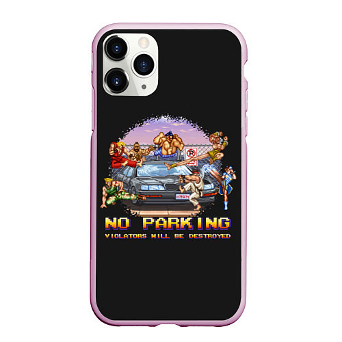 Чехол iPhone 11 Pro матовый No parking / 3D-Розовый – фото 1