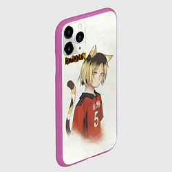 Чехол iPhone 11 Pro матовый Кенма Козуме Haikyuu!!, цвет: 3D-фиолетовый — фото 2