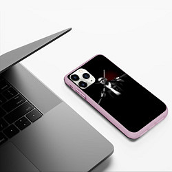 Чехол iPhone 11 Pro матовый Карты Деньги Два Ствола Крис, цвет: 3D-розовый — фото 2