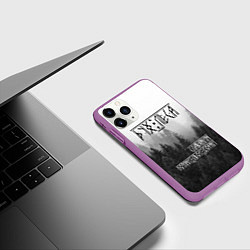 Чехол iPhone 11 Pro матовый ДУХ ЛЕСА ПОМНИ СВОИ КОРНИ, цвет: 3D-фиолетовый — фото 2