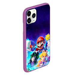 Чехол iPhone 11 Pro матовый Mario Rabbids, цвет: 3D-фиолетовый — фото 2