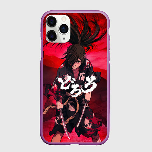 Чехол iPhone 11 Pro матовый Dororo Poster Дороро Постер Z / 3D-Фиолетовый – фото 1