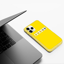 Чехол iPhone 11 Pro матовый Криминал, цвет: 3D-желтый — фото 2