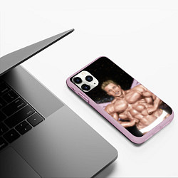 Чехол iPhone 11 Pro матовый Billy Space Aquarell, цвет: 3D-розовый — фото 2