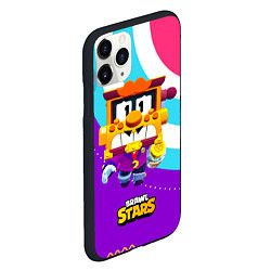 Чехол iPhone 11 Pro матовый Грифф Griff Brawl Stars, цвет: 3D-черный — фото 2