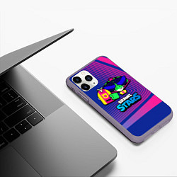 Чехол iPhone 11 Pro матовый Плохиш Базз Buzz Brawl Stars, цвет: 3D-серый — фото 2
