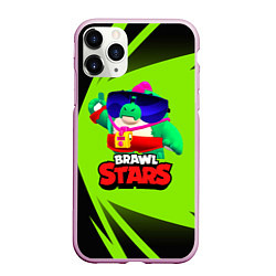 Чехол iPhone 11 Pro матовый Базз Buzz Brawl Stars, цвет: 3D-розовый