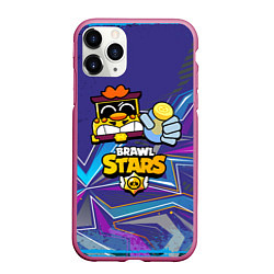 Чехол iPhone 11 Pro матовый Грифф Griff Brawl Stars, цвет: 3D-малиновый