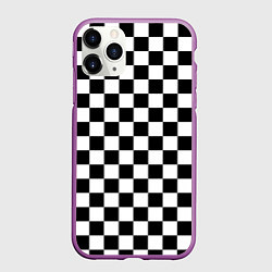 Чехол iPhone 11 Pro матовый Шахматист, цвет: 3D-фиолетовый
