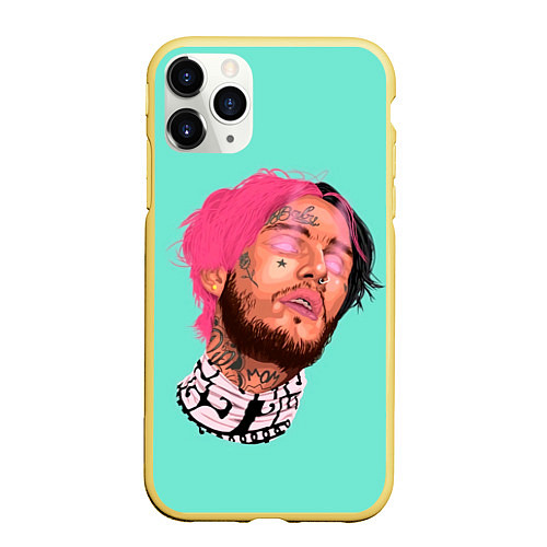 Чехол iPhone 11 Pro матовый Magic Lil Peep / 3D-Желтый – фото 1