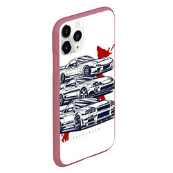 Чехол iPhone 11 Pro матовый JDM LEGEND Ne1t, цвет: 3D-малиновый — фото 2