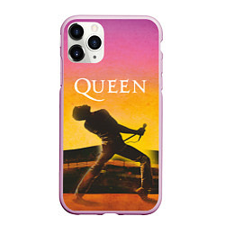 Чехол iPhone 11 Pro матовый Queen Freddie Mercury Z, цвет: 3D-розовый