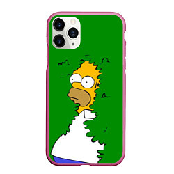Чехол iPhone 11 Pro матовый Мем с Гомером, цвет: 3D-малиновый