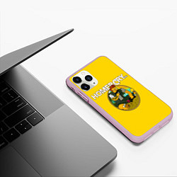 Чехол iPhone 11 Pro матовый Homer Cry, цвет: 3D-розовый — фото 2