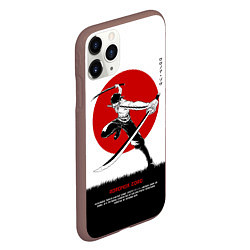 Чехол iPhone 11 Pro матовый Ророноа Зоро One Piece, цвет: 3D-коричневый — фото 2