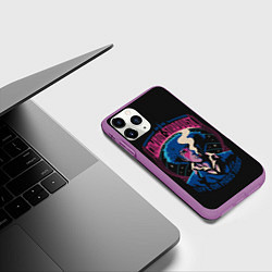 Чехол iPhone 11 Pro матовый Ковбой Бибоп Ретро, цвет: 3D-фиолетовый — фото 2
