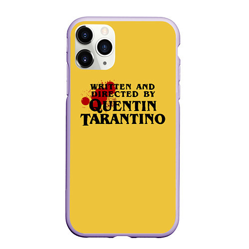 Чехол iPhone 11 Pro матовый Quentin Tarantino / 3D-Светло-сиреневый – фото 1