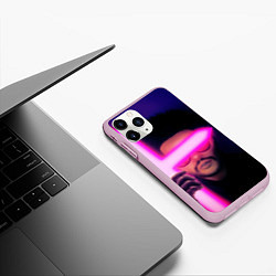 Чехол iPhone 11 Pro матовый The Weeknd - Blinding Lights, цвет: 3D-розовый — фото 2