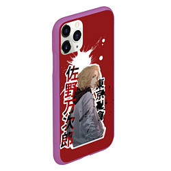 Чехол iPhone 11 Pro матовый Tokyo Revengers anime, цвет: 3D-фиолетовый — фото 2
